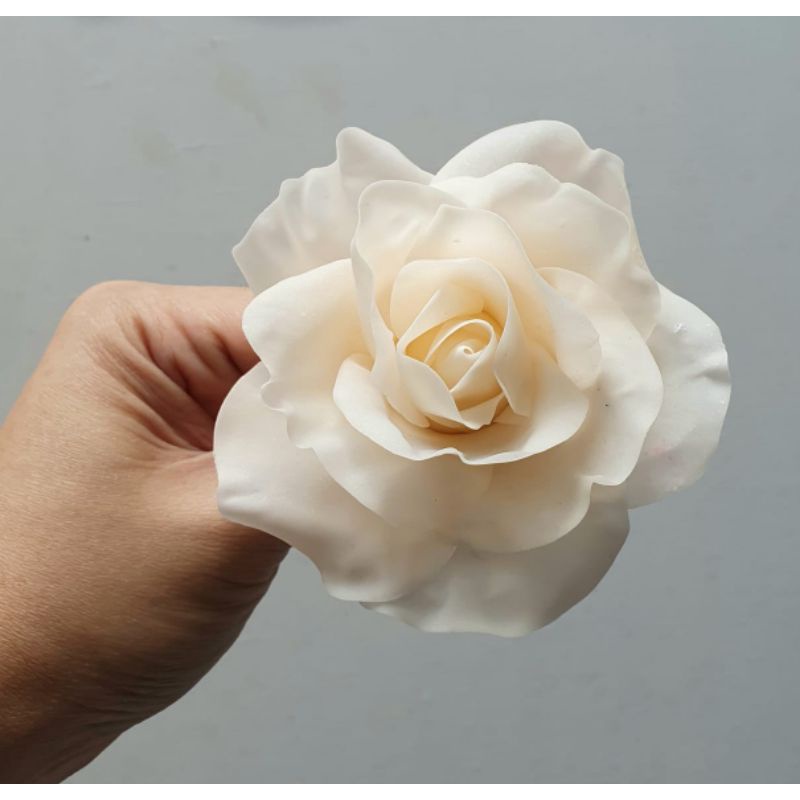 

gumpaste flower edible flower bunga hiasan kue tart cake topper / rose besar D10
