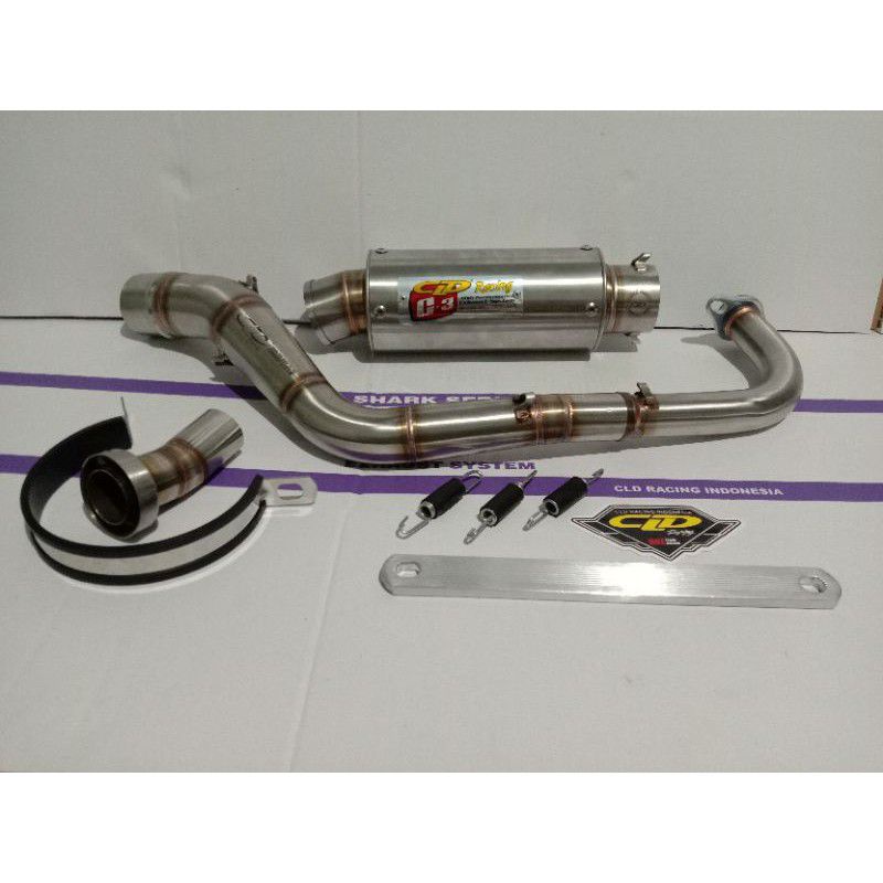 KNALPOT CLD RACING TYPE C3 BULAT & OVAL VARIO 125/VARIO 150 OLD/NEW
