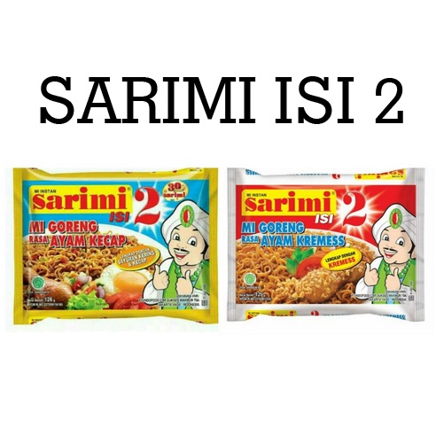 SARIMI ISI 2 MI GORENG AYAM KREMES /AYAM KECAP 125G