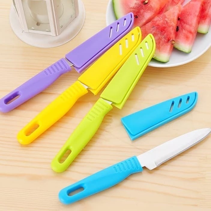 Pisau Dapur Premium Stainless Pisau Buah Sayur Pisau Sarung Dapur