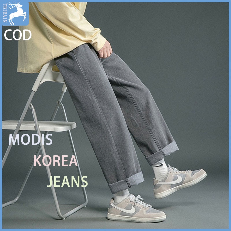 Celana kulot pria/celana panjang korea pria/celana jeans remaja/outfit remaja/celana panjang hitam/clana panjang pria jumbo