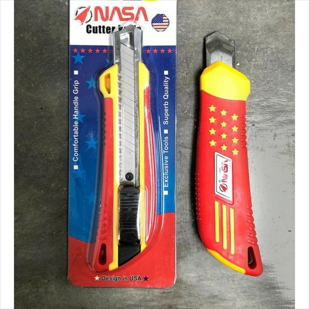 

(COD) Pisau Cutter Kater Besi autolock gagang lapis karet