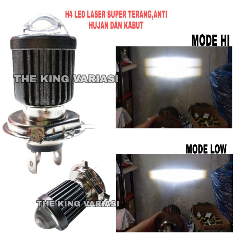 LAMPU SOROT H4 AC DC LASER LED 9-85V 28W/LAMPU UTAMA H4 LED LASER/LAMPU H4 LASER LED/LAMPU HEADLAMP 