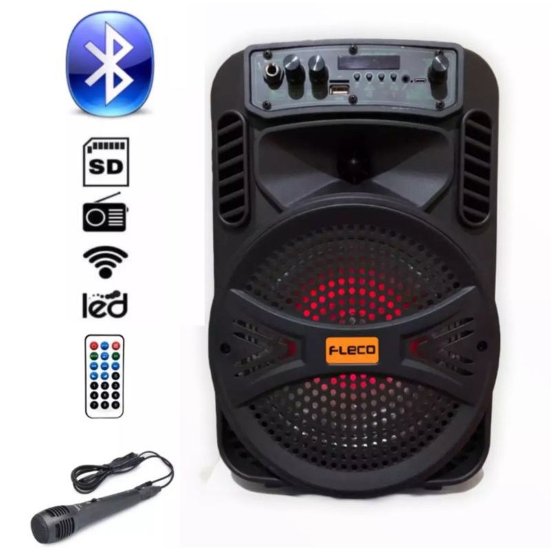 Speaker Bluetooth karaoke Fleco F-6690/6691/Salon Karaoke Bluetooth Fleco/Speaker Fleco