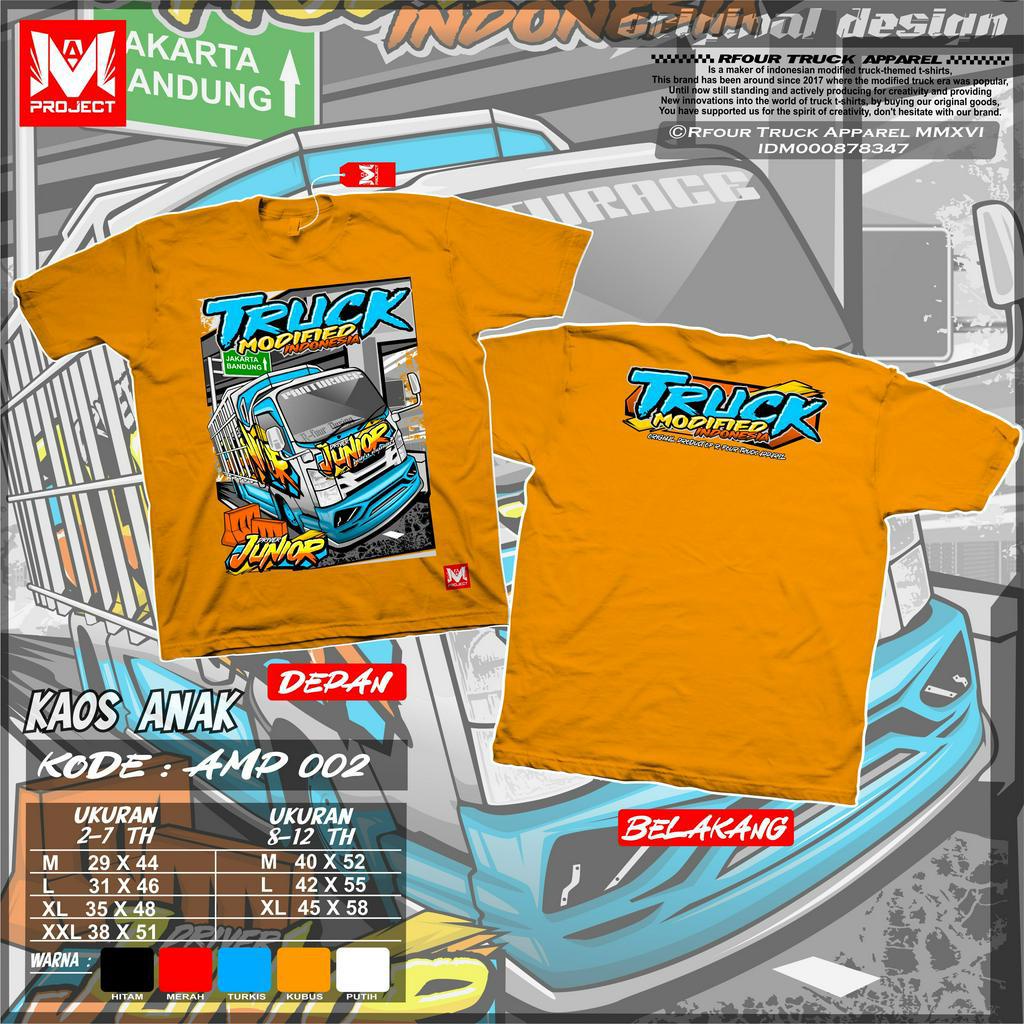 KAOS ANAK GAMBAR TRUCK 2-12 TAHUN BAJU KAOS TRUK OLENG ANAK JUNIOR KAOS TRUCK ANAK TERARU KAOS TRUCK ANAK LAKI LAKI