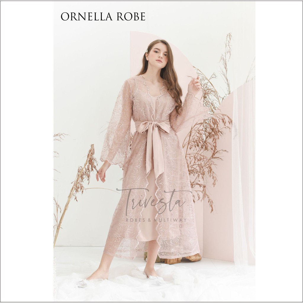 Ornella Robe- Blooming Collection - KIMONO ROBE PENGANTIN / BRIDESMAID