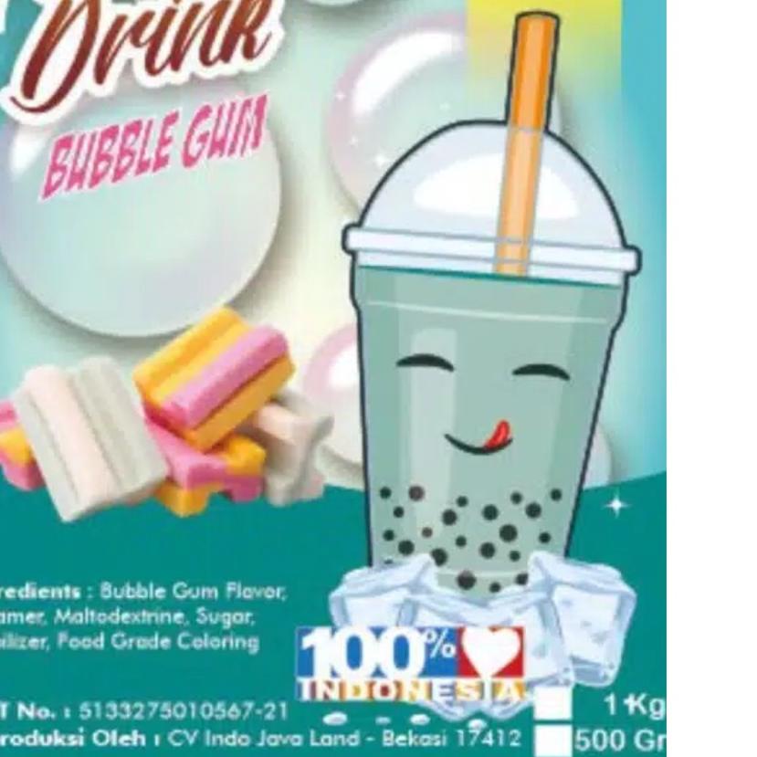 

Flash Sale!![LR 013]Bubuk Minuman Bubble Gum