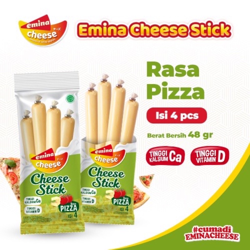 

EMINA Cheese Stick Pizza 4pcs x 12gr