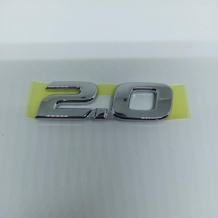 EMBLEM TULISAN tipe 2.0 chrom ORIGINAL