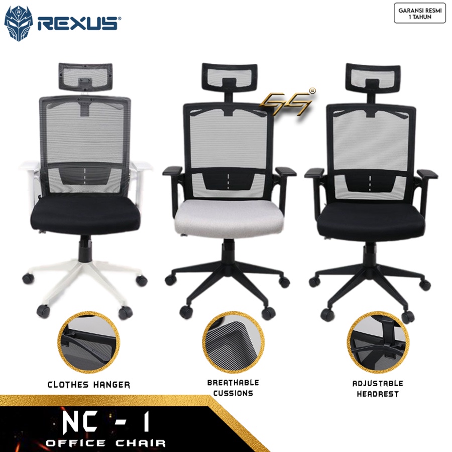 Ergonomic Office Chair Rexus NC1 NC-1 NC 1 Kursi Kantor Ergonomis Rexus