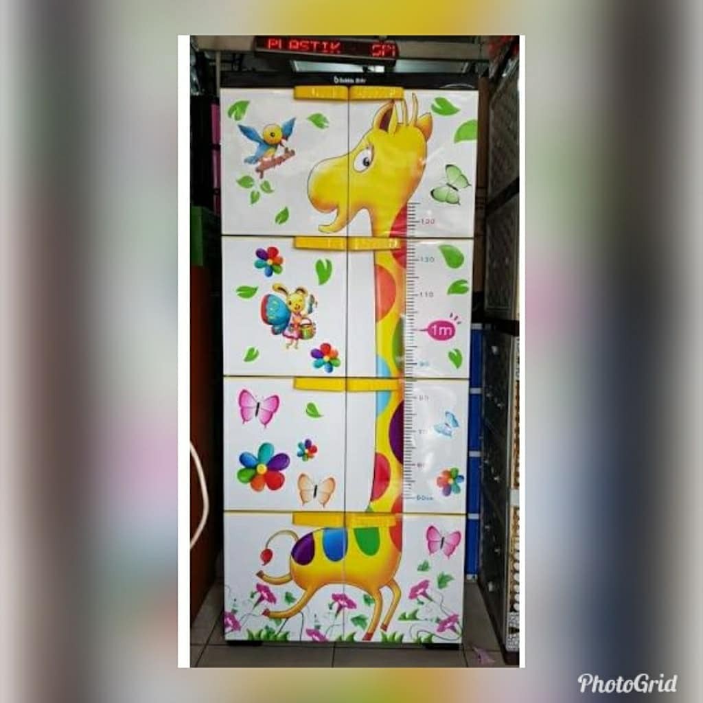  LEMARI  PLASTIK  HOMEY SUSUN 4 JUMBO JERAPAH  Shopee Indonesia