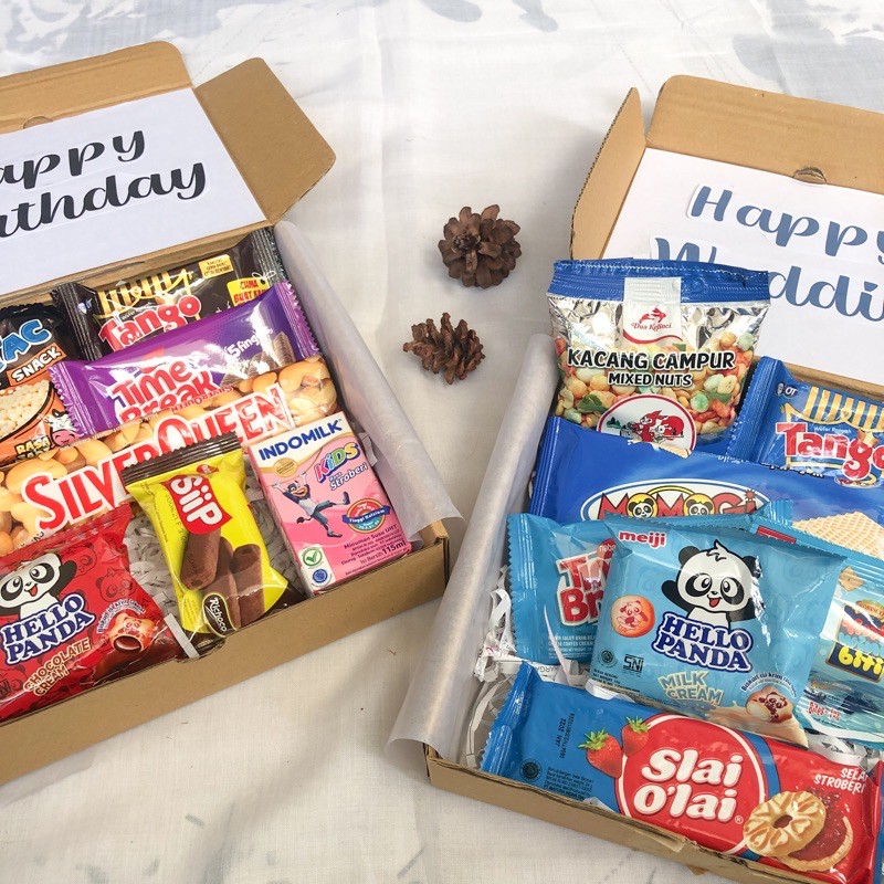 

Snack box / snackbox / gift box [Paket Double Ceban A]