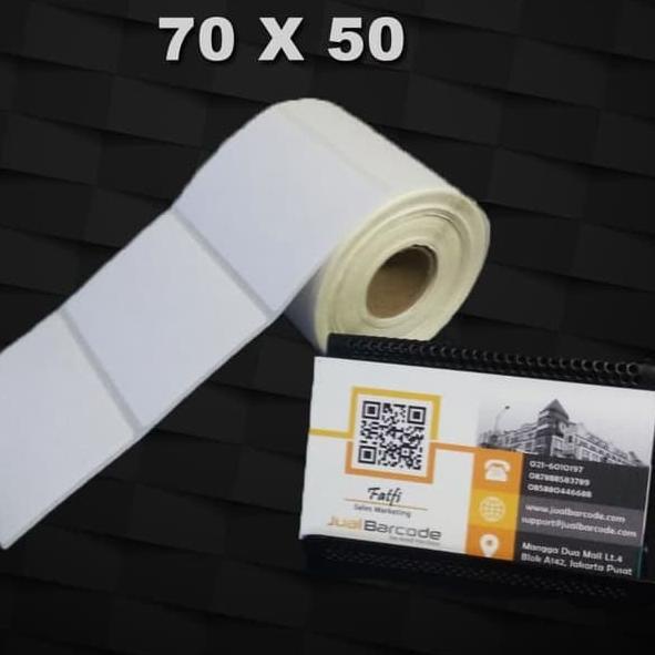 

*Hot* Label Thermal 70 X 50 - 70X50 MM ( 1 Line) Isi 400 pcs - POS Printer 100% Awet !!