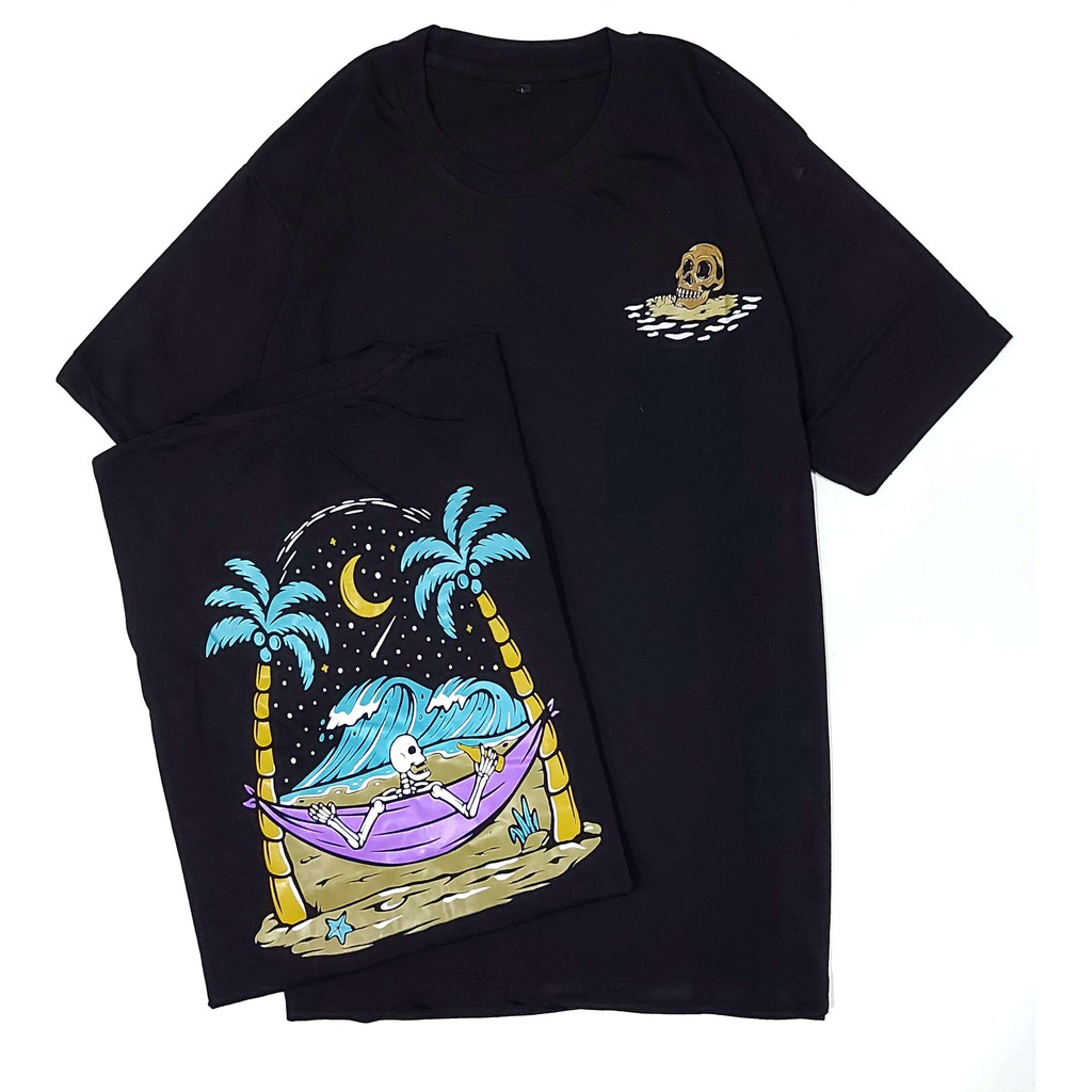 kaos pria/SKULL BEACH