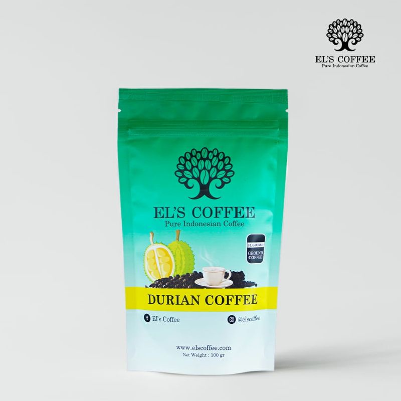 

El's durian coffee Lampung berat 100 g