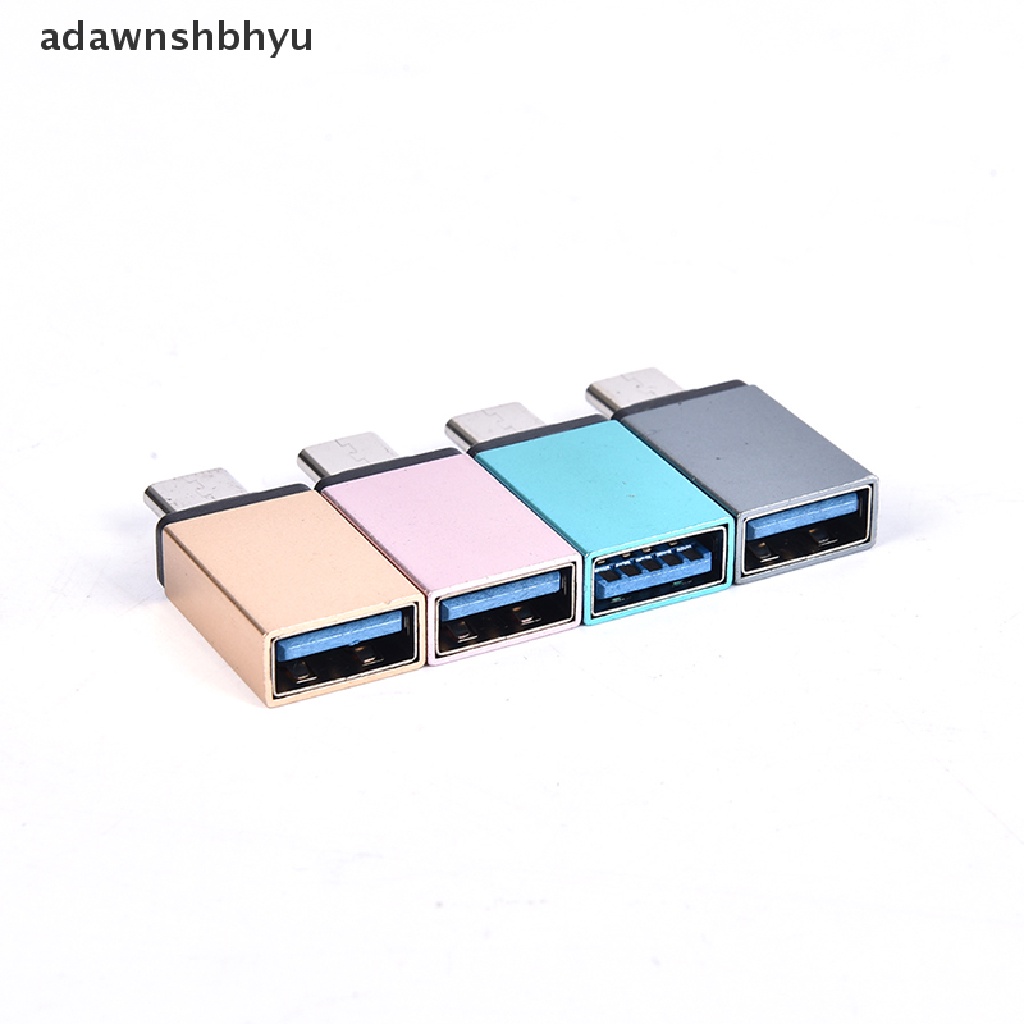 Adawnshbhyu Adaptor Type-C USB Female To OTG USB Type C Male Konvertor Kabel Konektor