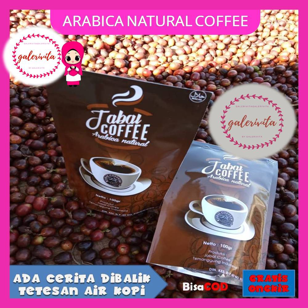 

Kopi Hitam Murni Bubuk Arabika Natural / Kopi Original Arabika Natural Temanggung 100 Gram