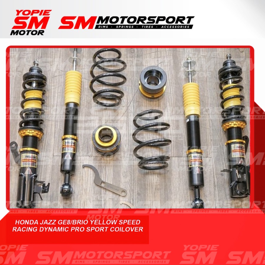 Honda Jazz GE8/Brio Yellow Speed Racing Dynamic Pro Sport Coilover