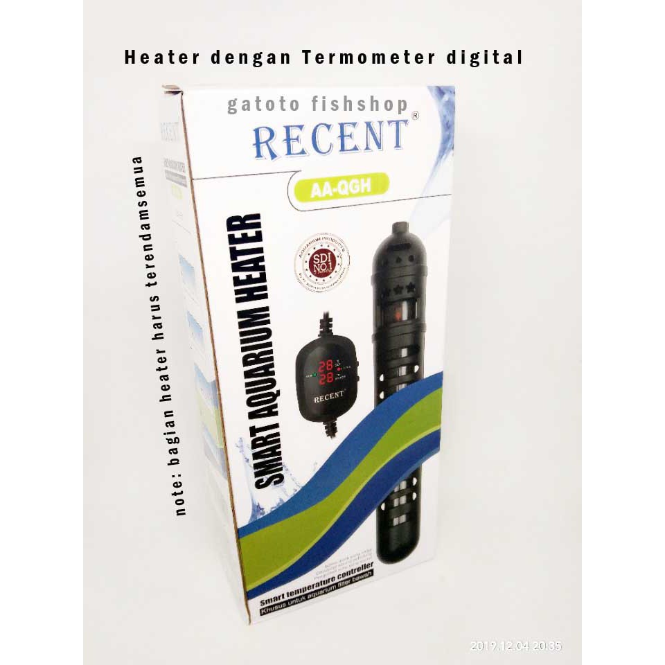 Heater Smart Aquarium AA-QGH 100 watt Remote Pengontrol Suhu