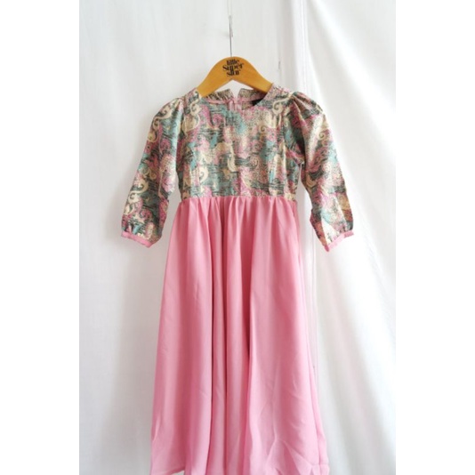 Dress Muslim Anak / Zakiyah Dress / Dress Batik Muslim Anak / Dress Muslim Premium / Dress Muslim An