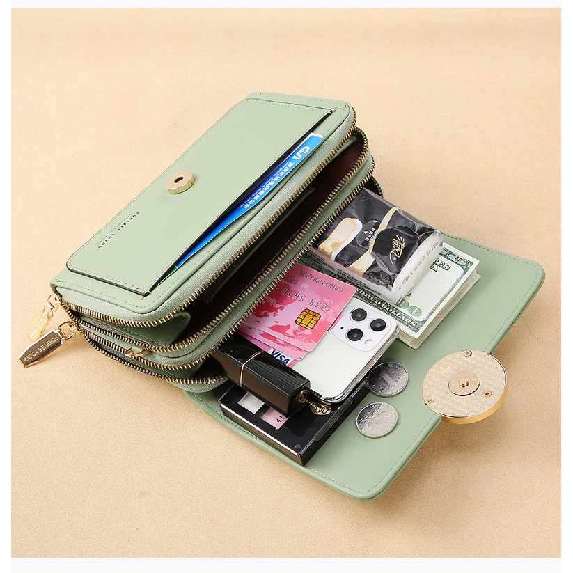 KhatinStore Tas Selempang Wanita Terbaru Import / Dompet HP Trendy / FOREVER YOUNG 4 IN 1 - KB351