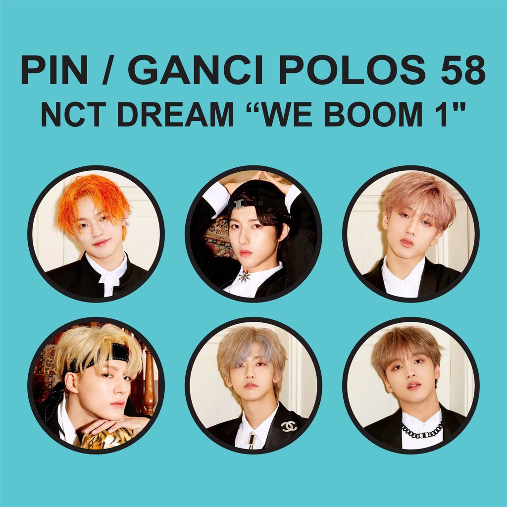 (READY STOCK) PIN / GANTUNGAN KUNCI POLOS 58 MM - NCT DREAM WE BOOM 1