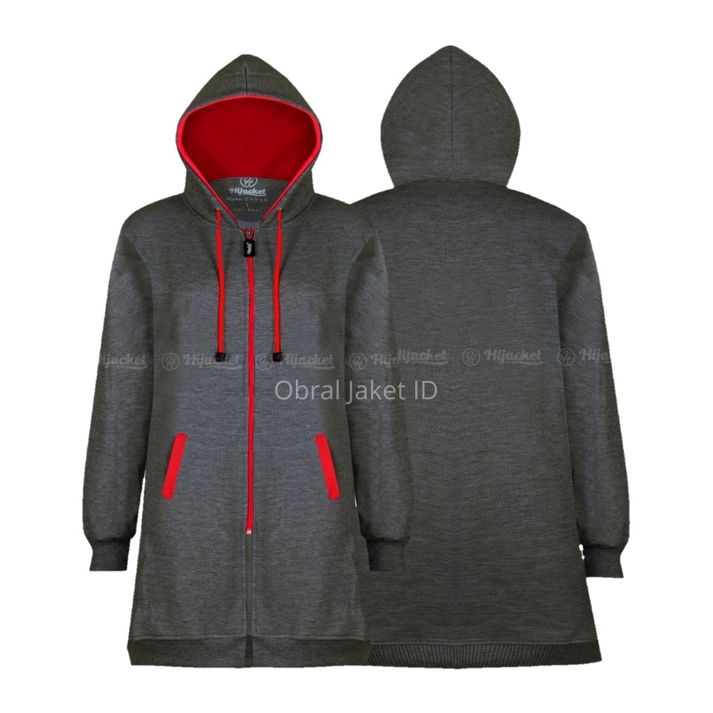 Hijacket Basic Misty Original Bandung | Jaket Polos Wanita Size L XL XXL Garansi 100%-MISTY x RED