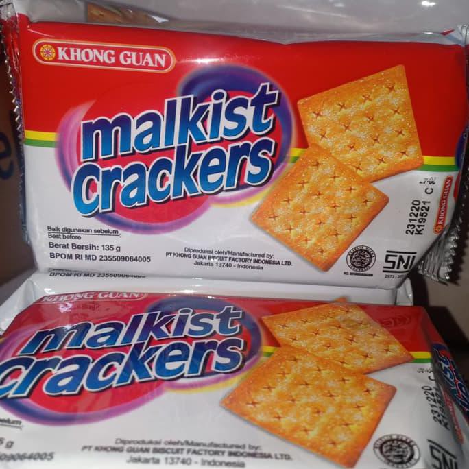 

Biskuit Malkist Crackers Manis Khong Guan 135 Gr Birella.Shop115