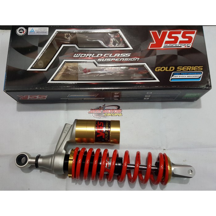 Barang Berkualitas Shockbreaker yss gold series G Plus 330mm Vario125 Vario150, Red gold racing bala