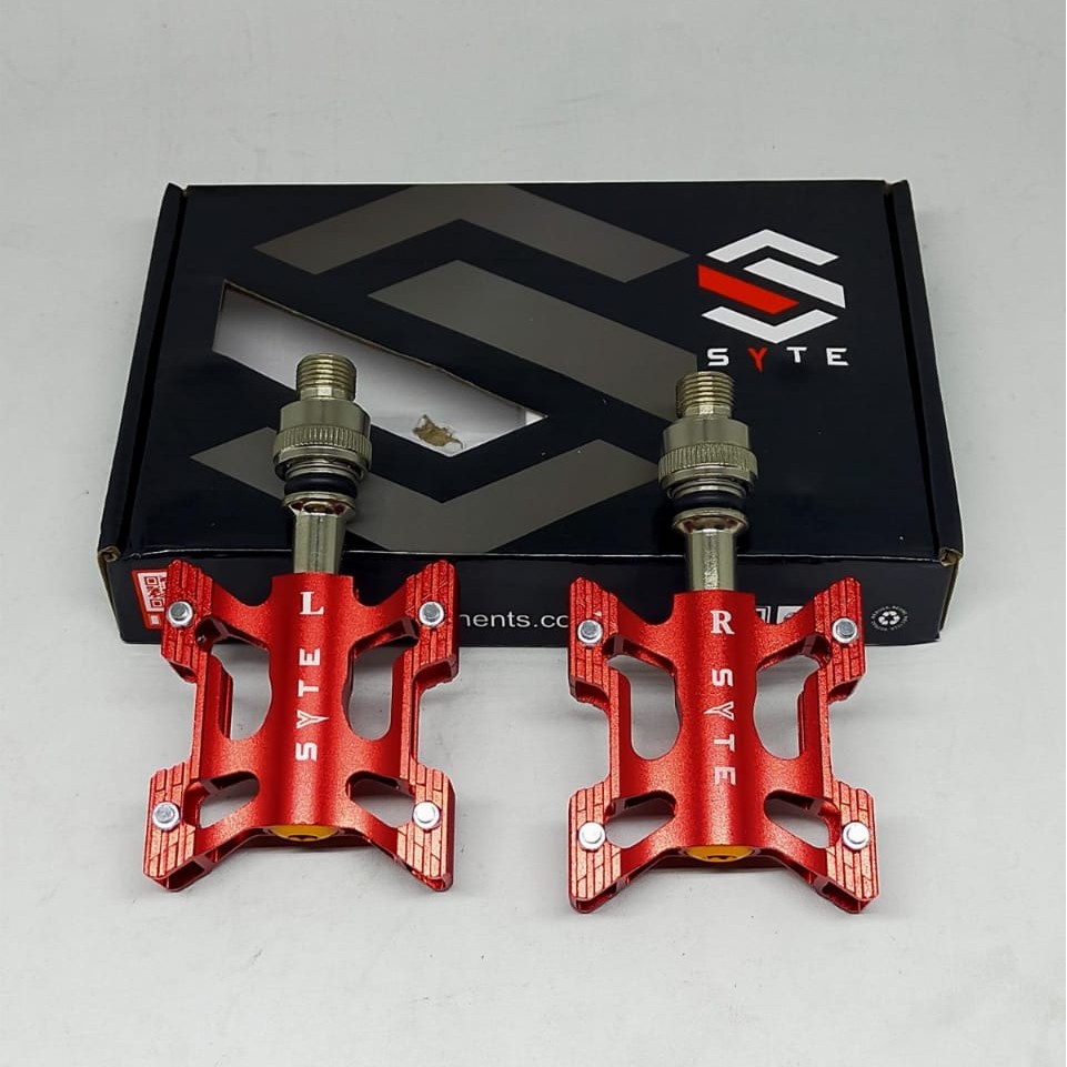 SYTE Pedal QR 3 bearing M414 Quick release CNC sepeda MTB lipat fixie