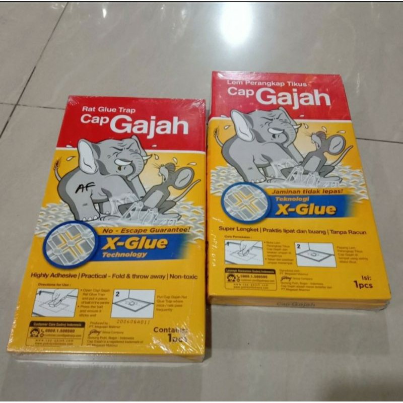LEM TIKUS PERANGKAP CAP GAJAH X GLUE TEKNOLOGY / X TRAP / LEM PAPAN