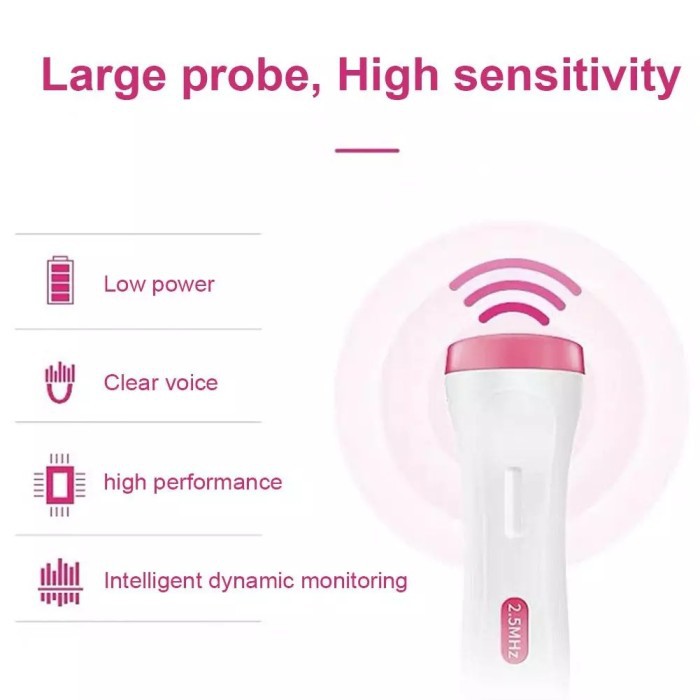 Fetal Heart Doppler Alat Deteksi Jantung Janin Banglijian U3-02 2.5Mhz