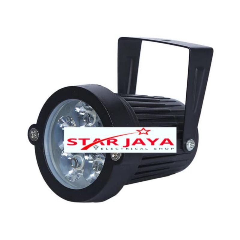 Lampu LED SOROT 6 MATA 5 WATT LAMPU TAMAN, warna kuning 3000k dan kosongan lampu taman sorot MR16