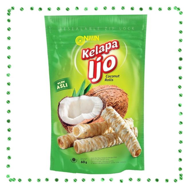 

Nissin Kepala Ijo Rolls Ori 60 gr Makanan Scnak Ringan Coconouts