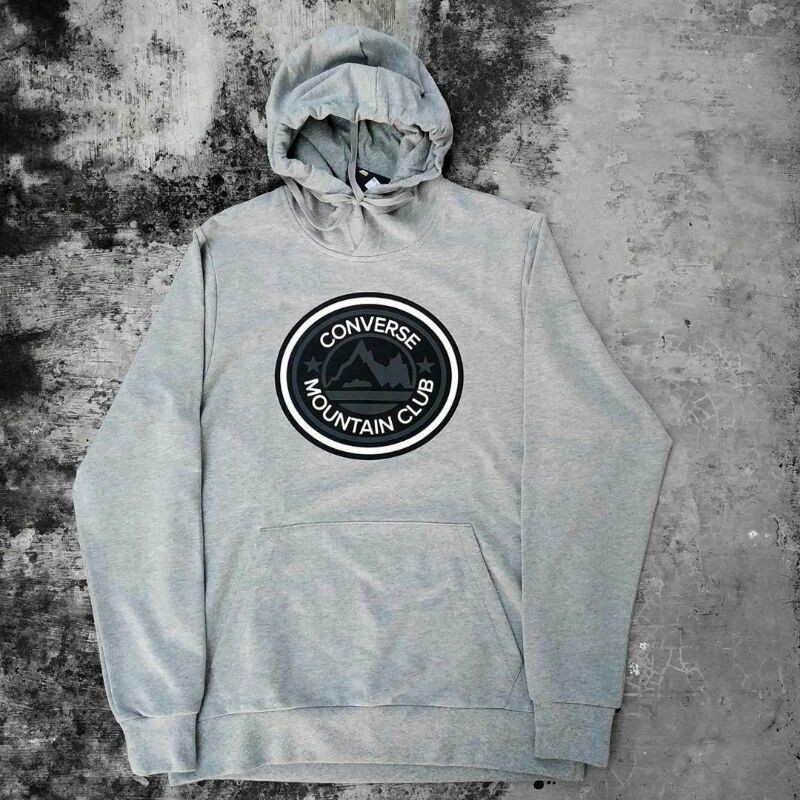hoodie converse mountain club grey