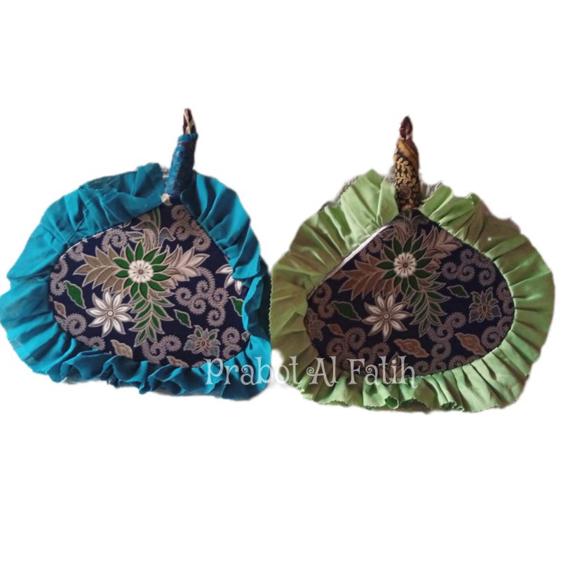Kipas Tangan Kain Motif Warna - Warni Batik