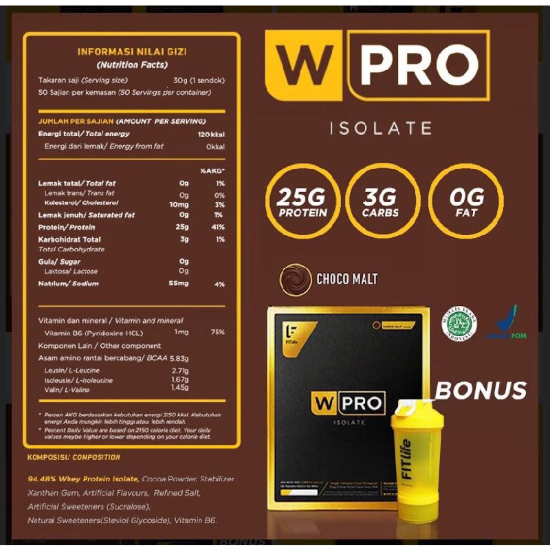 WPRO ISO WHEYPRO 3.3lb whey protein isolate