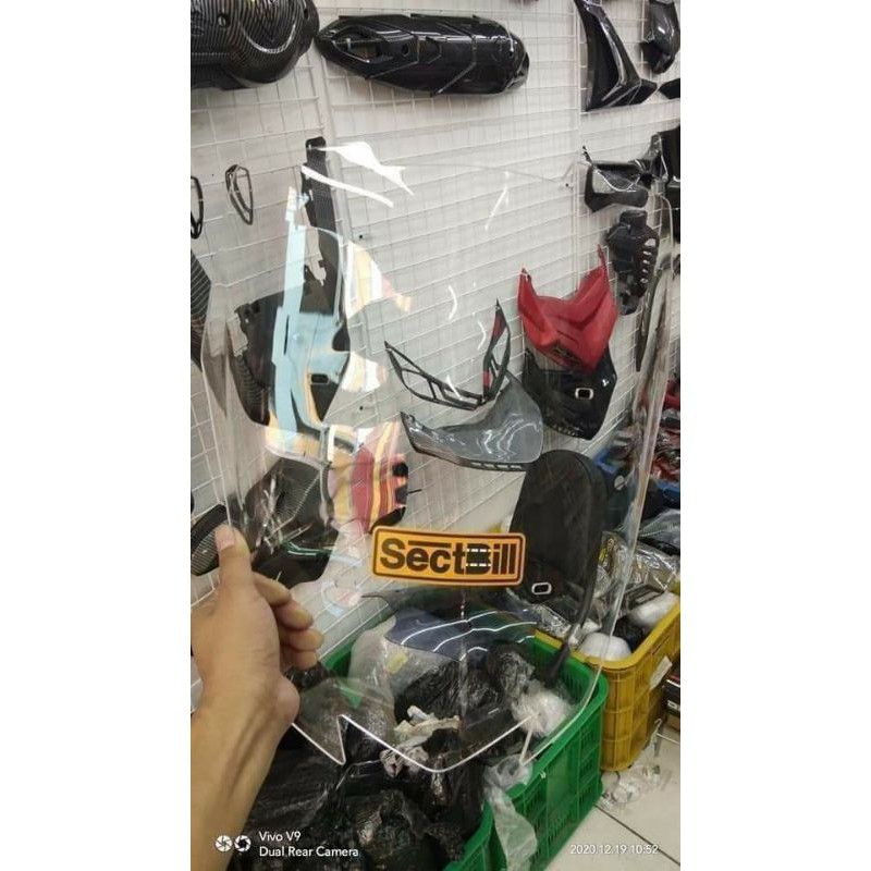 Winsdshield all new yamaha nmax  new modello sectbill visor nmax 2020 2021 2020 hitech2 front shield tameng