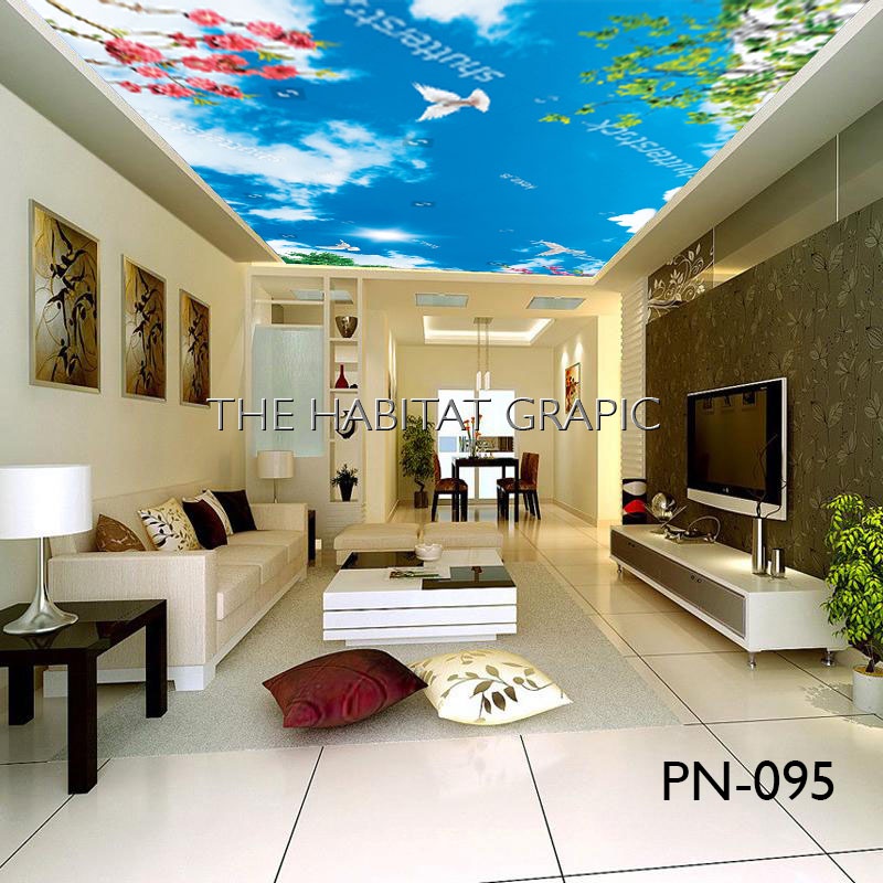 PROMO Wallpaper plafon - Wallpaper plafon rumah  Wallpaper plafon 3D