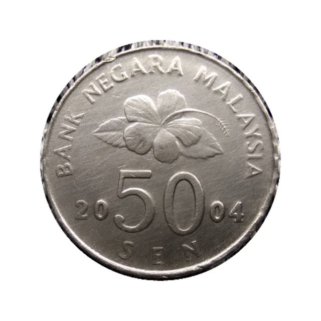 Koin Malaysia 50 Sen Layangan 2004