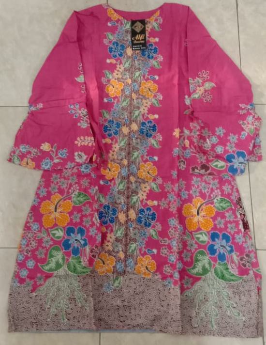 Atasan Tunik Batik Wanita/tunik Batik Wanita Zipper Depan/atas Batik Wanita Sragam Kerja