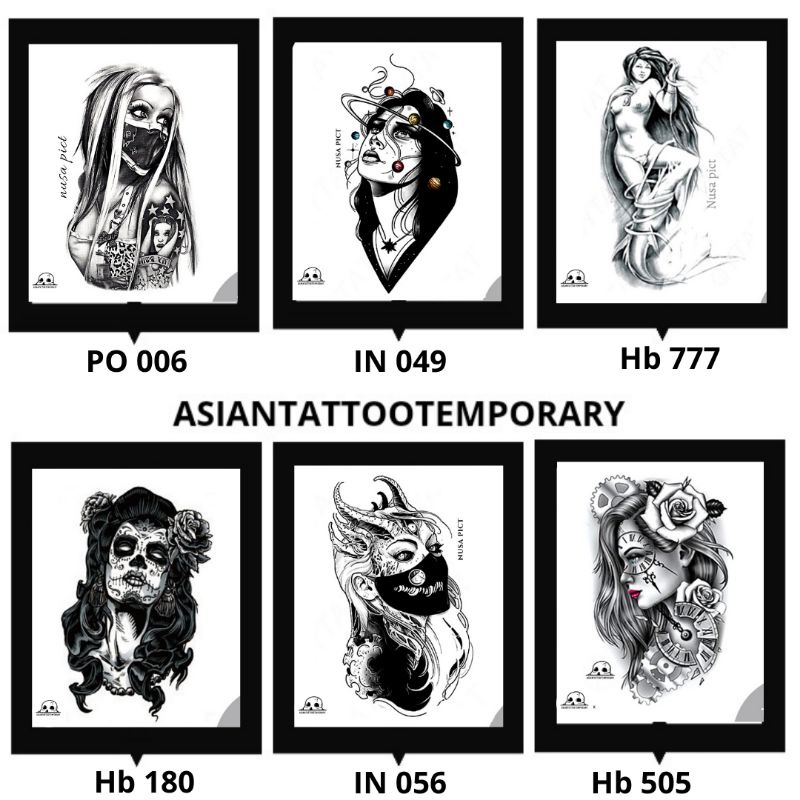 TATTO TEMPORARY/TATO TEMPORER/STIKER TATO/TATTO TEMPORER/TATO KULIT⚠️STOCK TERBATAS