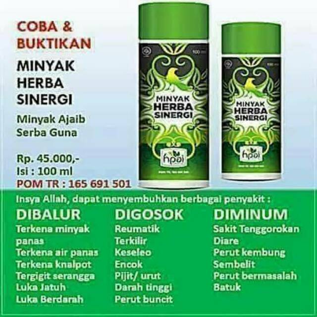 Minyak Serbaguna Alami Bisa Diminum sebagai obat HERBAL Berbagai Sakit