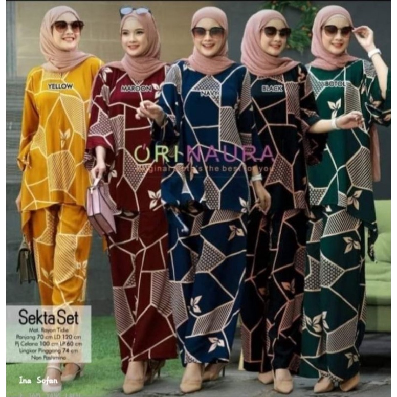 Set waka waka Elift one setelan rayon ld l30