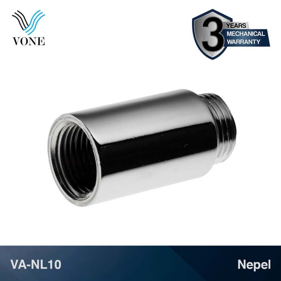 VONE Sambungan Nepel Double Kran 4cm Stainless 1/2" M x 1/2" F VA-NL10
