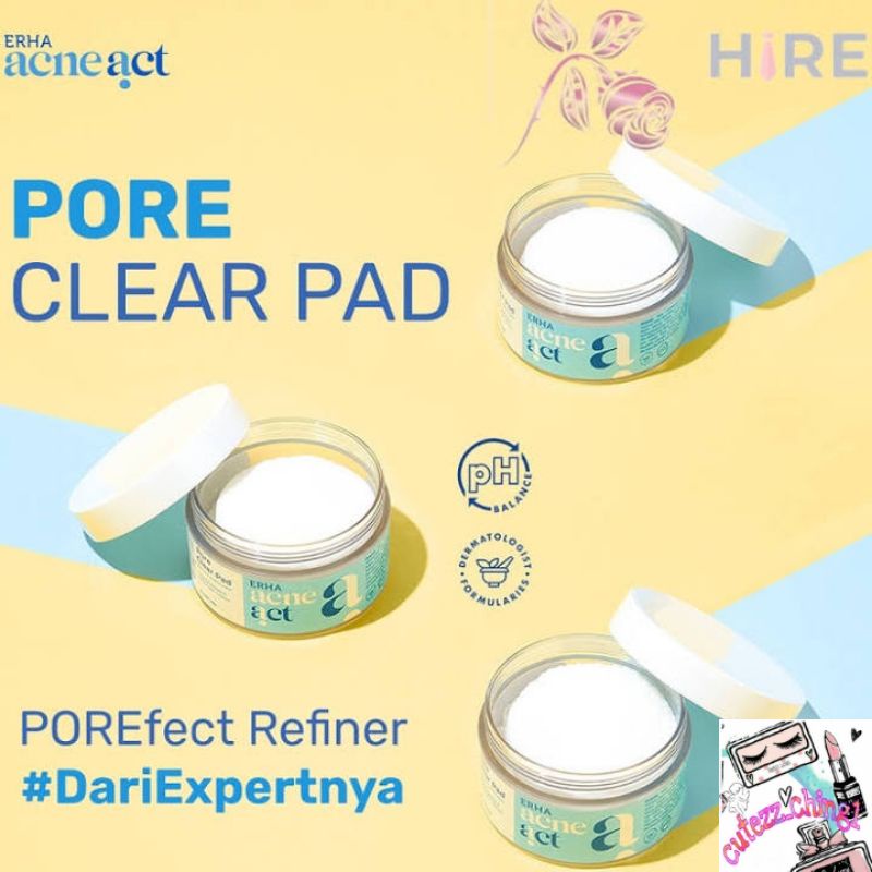 ☃️Cutezz_Ching☃️Erha Acneact Pore Clear Pad 90g