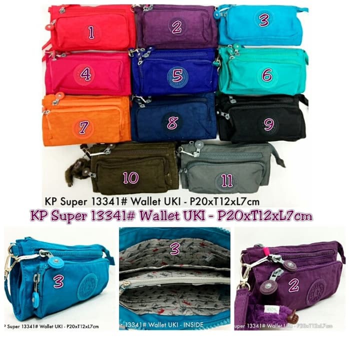 DKW-502 Dompet UKI Kipling KP 13341 Banyak Ruang HPO Kartu HP Wanita Cewek Rem