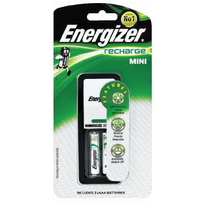 Energizer Mini Charger CHCC [Include 2Pcs AAA 700mAh] 2 slot