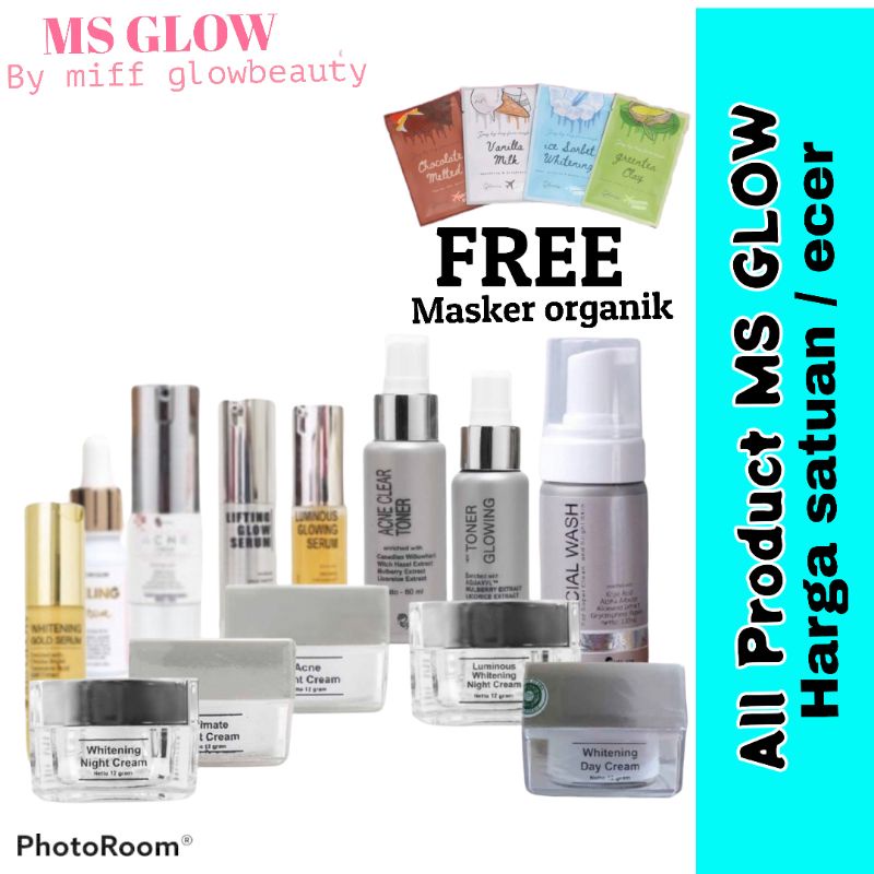 Miffglow - ALL PRODUCT MS GLOW HARGA ECER / SATUAN PAKET WAJAH MS GLOW , SERUM MS GLOW FACIAL WASH NIGHT CREAM DAY CREAM TONER MSGLOW