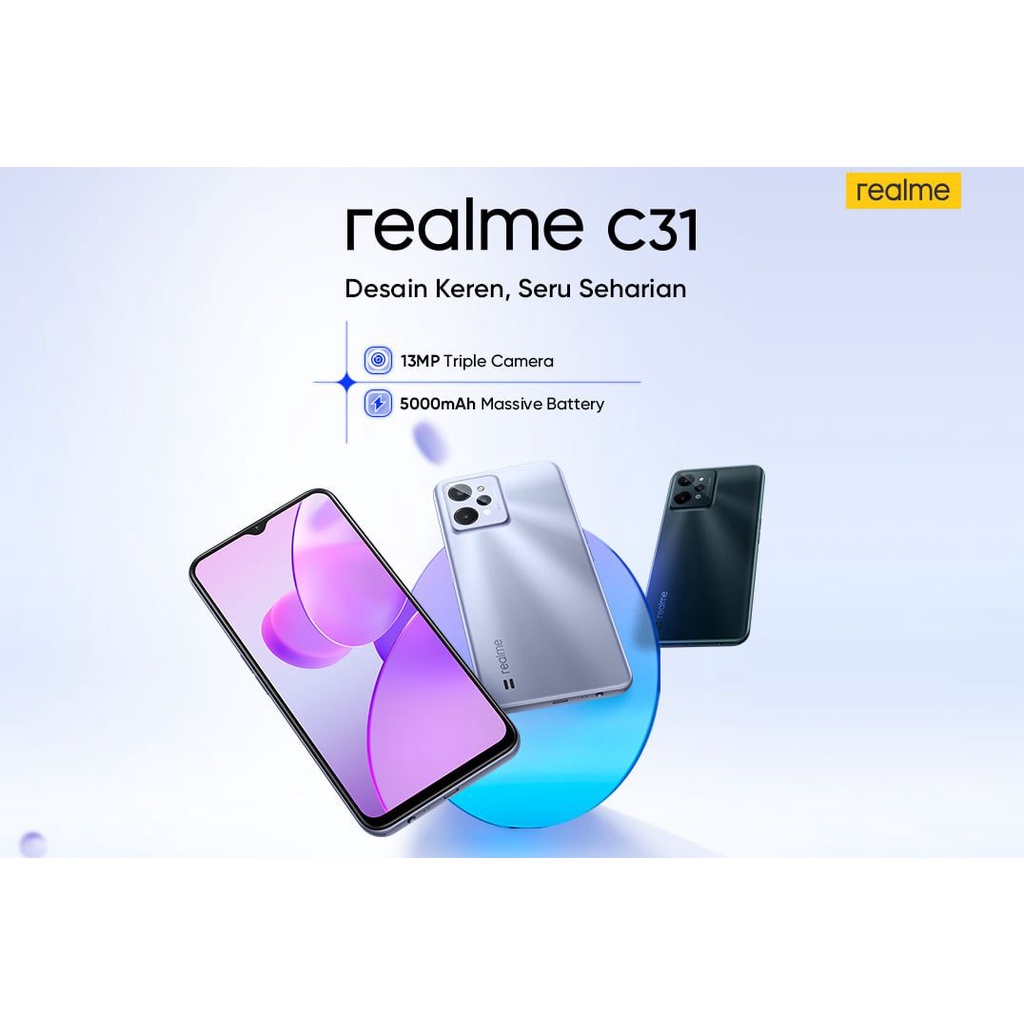 Realme C31 3GB+32GB - 4GB+64GB Garansi Resmi 1 Tahun-5